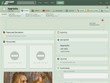Tablet Screenshot of kaarocks.deviantart.com