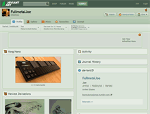 Tablet Screenshot of fullmetaljoe.deviantart.com