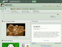 Tablet Screenshot of holleywane.deviantart.com