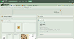 Desktop Screenshot of crazywolf.deviantart.com