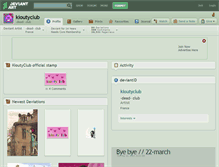 Tablet Screenshot of kioutyclub.deviantart.com