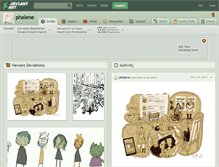 Tablet Screenshot of phalene.deviantart.com