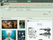 Tablet Screenshot of damon771.deviantart.com