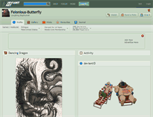 Tablet Screenshot of felonious-butterfly.deviantart.com