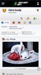 Mobile Screenshot of hero-koda.deviantart.com