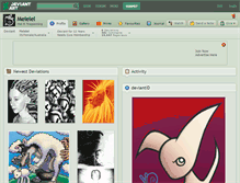 Tablet Screenshot of melelel.deviantart.com