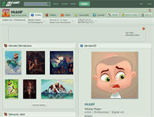 Tablet Screenshot of nicknp.deviantart.com