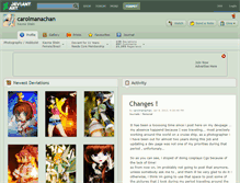 Tablet Screenshot of carolmanachan.deviantart.com
