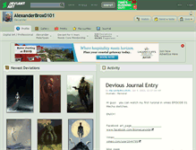 Tablet Screenshot of alexanderbrox0101.deviantart.com