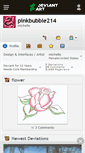 Mobile Screenshot of pinkbubble214.deviantart.com