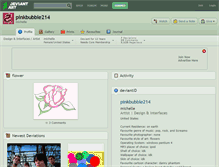 Tablet Screenshot of pinkbubble214.deviantart.com