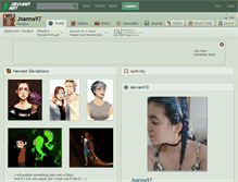 Tablet Screenshot of joanna97.deviantart.com