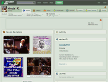 Tablet Screenshot of kimsta192.deviantart.com