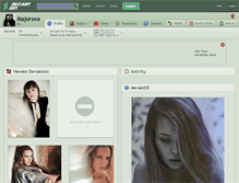 Tablet Screenshot of majorova.deviantart.com