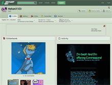 Tablet Screenshot of nekonx103.deviantart.com