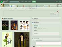 Tablet Screenshot of kremia.deviantart.com
