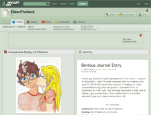 Tablet Screenshot of elleonthenerd.deviantart.com