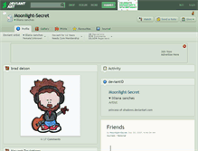 Tablet Screenshot of moonlight-secret.deviantart.com