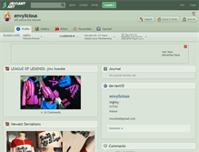 Tablet Screenshot of envylicious.deviantart.com