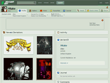 Tablet Screenshot of hitake.deviantart.com