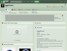 Tablet Screenshot of kagehensen.deviantart.com