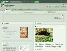 Tablet Screenshot of kittenkagome.deviantart.com