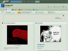 Tablet Screenshot of orange-bell.deviantart.com
