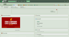 Desktop Screenshot of emlil.deviantart.com