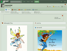 Tablet Screenshot of meezerkat.deviantart.com