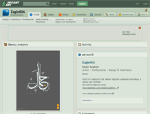 Tablet Screenshot of eagle806.deviantart.com
