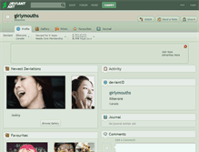 Tablet Screenshot of girlymouths.deviantart.com