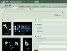 Tablet Screenshot of moj1986.deviantart.com