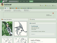 Tablet Screenshot of faytkisanagi.deviantart.com