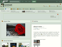 Tablet Screenshot of kyotosasaki.deviantart.com
