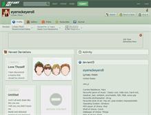 Tablet Screenshot of eyerockeyeroll.deviantart.com