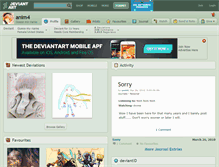 Tablet Screenshot of anim4.deviantart.com