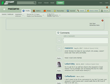 Tablet Screenshot of mazzaroo.deviantart.com