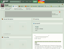 Tablet Screenshot of hiraki.deviantart.com