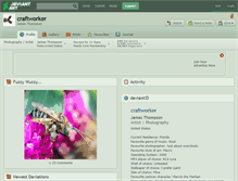 Tablet Screenshot of craftworker.deviantart.com