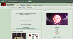 Desktop Screenshot of man-hunt.deviantart.com