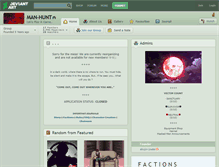 Tablet Screenshot of man-hunt.deviantart.com