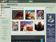 Tablet Screenshot of digitalartistsftw.deviantart.com