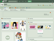 Tablet Screenshot of kukin.deviantart.com