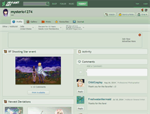 Tablet Screenshot of mysterio1274.deviantart.com