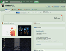 Tablet Screenshot of katiekins324.deviantart.com