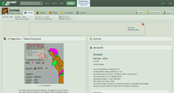Desktop Screenshot of dontain.deviantart.com