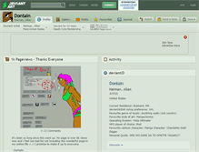 Tablet Screenshot of dontain.deviantart.com