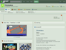 Tablet Screenshot of chromolava.deviantart.com