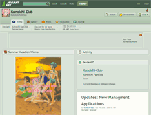 Tablet Screenshot of kunoichi-club.deviantart.com