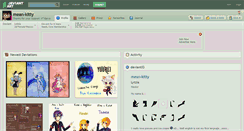 Desktop Screenshot of mean-kitty.deviantart.com
